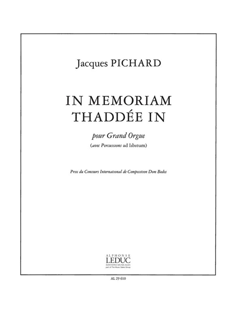 In Memoriam Thaddee In